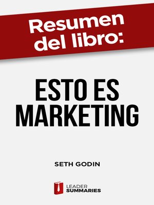 cover image of Resumen del libro "Esto es marketing" de Seth Godin